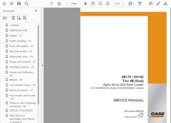 CASE SV185 TIER 4B SKID STEER MANUAL OPERATOR SERVICE SHOP ENGINE REPAIR PDF USB
