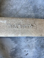 Bell System 26 1/2″ x 3 3/4″ Sheave Wheel Cable Pulley 1 3/8″ PIN No Hook ED4U