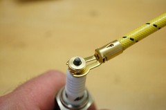 Yellow & Black Cloth Copper Spark Plug Wire Set & Thumb Screws For John Deere Bi