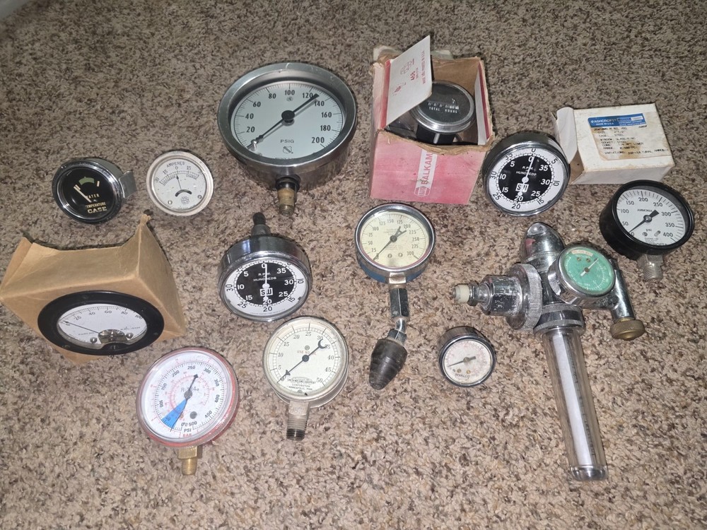 Miscellaneous Gauges Agricultural Oilfield Pressure Hour Meter Case Temperature