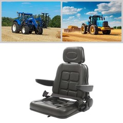 35°-180° Adjustable Tractor Seat Universal Forklifts Chair PVC Harvester Seating