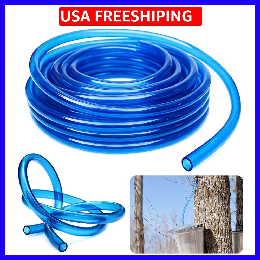 33 FT Maple Syrup Tubing, 5/16″ Maple Syrup Vacuum Tubing Line, Food Grade Si…