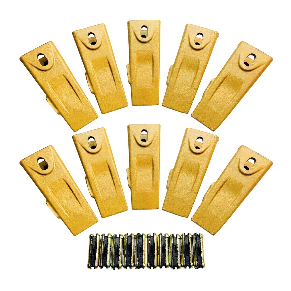 6737325 Bobcat Style Bucket Teeth w/ Pins Fits Mini Excavator / Skid Steer -10PK