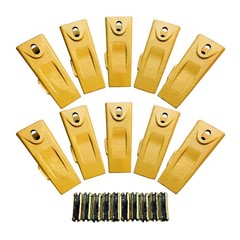 6737325 Bobcat Style Bucket Teeth w/ Pins Fits Mini Excavator / Skid Steer -10PK