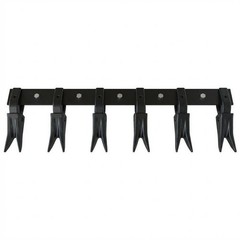 WFX Utility Universal Bucket Tooth Bar for Tractor, 6 Teeth – Black