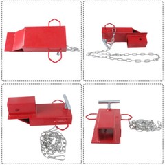 2″ Clamp On Forklift Hitch Receiver Trailer Towing Adapter with Chain