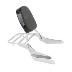 Passenger Pad Chrome Backrest Sissy Bar Luggage Rack for Magna VF750 1994-2003
