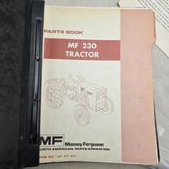 Mf 230 Tractor Parts Book Manual Massey Ferguson Genuine Factory Catalog Numbers