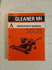 Allis Chalmers Gleaner MH Self-Propelled Combine Operators Manual