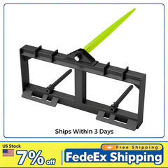 49″ Hay Spear Bale Spear Skid Steer Loader Tractor Attachment 3000lb Capacity