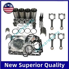Overhaul Rebuild Kit/4PCS connecting rod compatible for ISUZU 4LE2X Engine