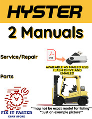 HYSTER FORKLIFT (F005) H4.50XL SERVICE REPAIR SHOP PARTS MANUAL PDF ON USB