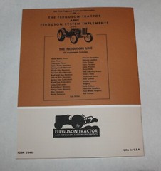 Ferguson A-BO-22 A-BO-32, 3 Point Lift Type Tandem Disc Harrow Operators Manual