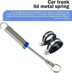 2 PCS Car Trunk Lid Spring, Universal Automatic Lifting Device with Clamps, Corr