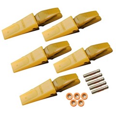 10PK 119-3204 Bucket Shanks, 1U3202 Bucket Dirt Teeth w Pins Fits CAT Style J200