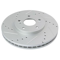 Brake Pads & Rotors Front Rear Drilled Slotted Semi-Metallic Acura TL 2004-2008