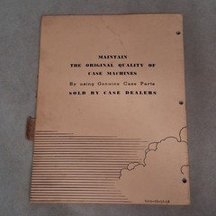 Case TA7 Power Mower Parts Catalog No B496 Semi-Mounted