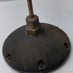 Vintage Weston 2221 Heavy Large Brass Temp Gauge
