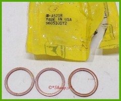 A521R * John Deere A B G 50 Oil Cup Copper Washers * Set of 3 * NOS * Genuine US