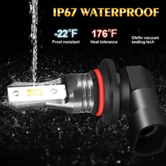 Pair 6000K CSP Hb3 LED Light Bulbs for Massey Ferguson MF 9690, 9790 & 9895