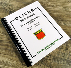 Oliver 88 and Super 88 Tractor Parts Manual Catalog Assembly Exploded Views
