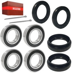 Front Wheel Bearing Seals Kit for Wolverine Big Bear 350 450 Grizz Size: Front