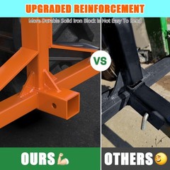 3Point 2″ Trailer Hitch Receiver Adapter Quick Hitch Tractor Attachment for Cat1