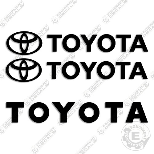 Fits Toyota Forklift Equipment Decals – Any Color