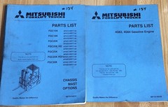 Mitsubishi parts List Manual Engine 4G63/64 Chassis Mast FGC15K/18k/20k/25k/30k