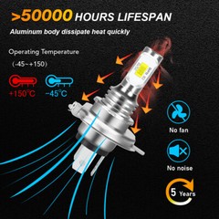 2 Super bright LED headlight bulbs For Can-Am Outlander L MAX 570 2016 710000871