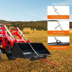 Garvee 3000BLS Universal Hay Bale Spear Tractor Bucket Spike Forks w 1pcs Spears