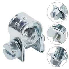 NEW 10 Pcs 1/4″ 5/16″ 3/8″ Fuel Injection Gas Line Hose Clamps Clip Pipe Clamp