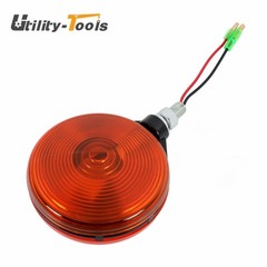 2 Pack 3C081-75870 Red/Amber Round Side Marker Light Lamp Dual Face Turn Signal