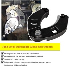 1266 & 7463 Gland Nut Wrench for Hydraulic Cylinder Nuts 2″ to 6″, 1″ to 3-3/4″