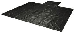 Heavy Duty 18 Oz Steel Tarp 16×18 (4′ Drop with 4′ x 8′ Flap) – Black