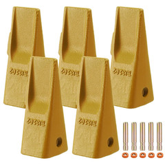 1U3202 Excavator Bucket Teeth Set with Pins for J200 Series, 5 Pack