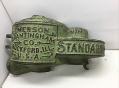 Antique Emerson Brantingham Cast Iron Gear Cover Mowing Machine ….[S7-3]