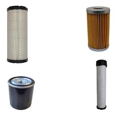 3653390M1 4 Pc. Filter Service Kit Fits Massey Ferguson 1125 1140 1145 1240 1250