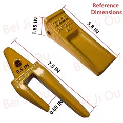 5PCS CAT Style J200 1U3202 Backhoe Shanks Complete With Teeth & Pins Set