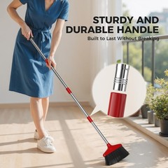 Indoor Outdoor Broom Heavy Duty Floor Sweeper for Kitchen Garage Patio, New, USA