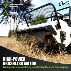15HP Remote Control Lawn Mower Tracked Brush Cutter 65° Slope Climbing
