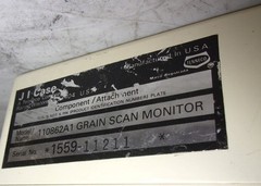 J I Case 110862A1 Grain Scan Monitor SEE NOTES