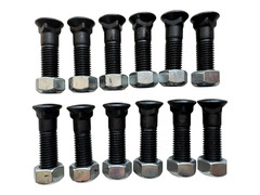 3″ x 3/4″ Diameter Heavy Duty Steel Plow Bolts & Nuts – P-9 170 – 12 Count