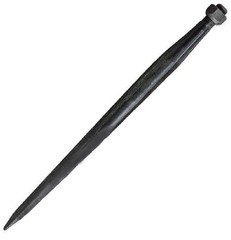 2 of 32″ Black Tapered Bale Spears w/ Nut 3,500 LB Capacity 28 MM Italian Made