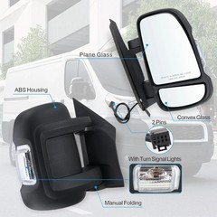 Right Passenger Side Mirror Compatible with 2014-2025 Ram Promaster 1500/2500/3