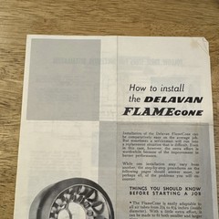 1967 Delavan Manufacturing Co. How To Install Delavan Flamecone Pamphlet