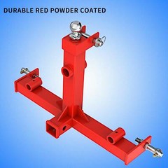 Tractor 2″ Receiver Trailer Hitch Drawbar Gooseneck 3 Point Hay Bale Attachment