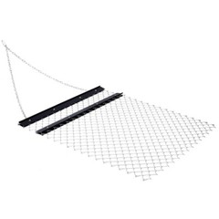 4 x 5ft ATV Drag Harrow Lawn Rake Chain Harrow Field Drag for Landscape Leveling
