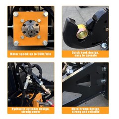 wolverine Skid Steer 3 Point Adapter 20GPM Hyd to PTO 34HP 560RPM Class II NEW