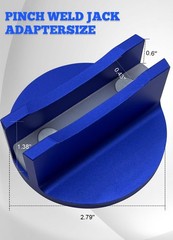 FYWZ Upgrade Pinch Weld Jack Adapter, Aluminum Pads with 1 Pack-Blue